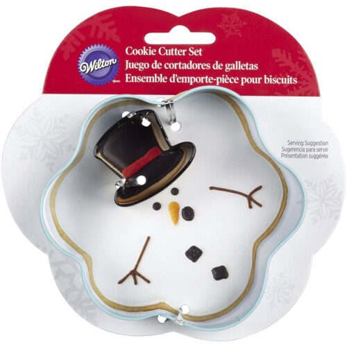 wilton cookie cutter melting snowman and hat