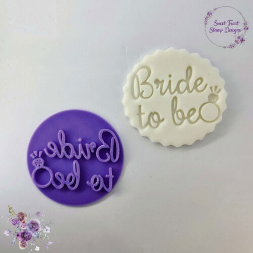 sweet treat cupcake embossing stamp bride to be