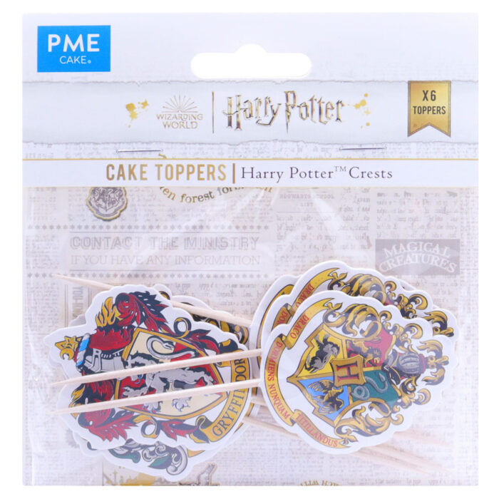harry potter cupcake toppers hogwarts crests