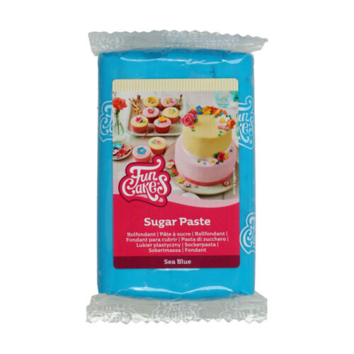 funcakes sea blue sugarpaste