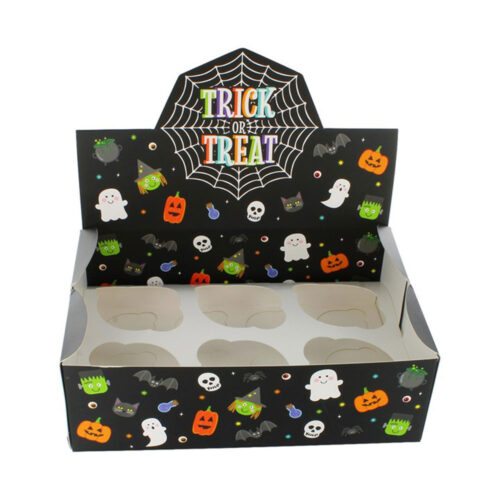 Halloween Cupcake Box Trick or Treat design
