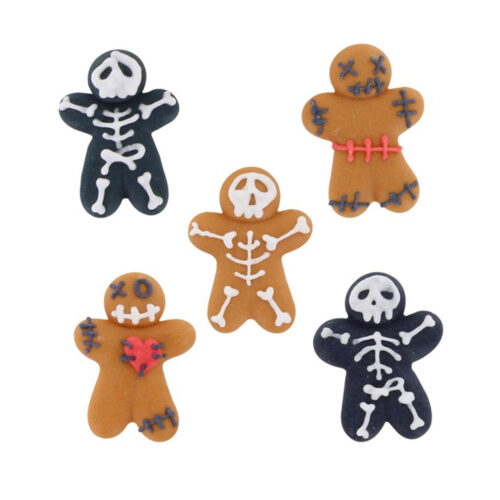 Halloween Sugar Decorations Gingerbread Men