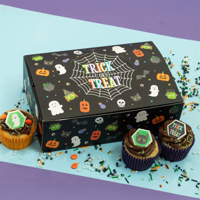 Halloween Cupcake Box Trick or Treat design
