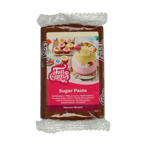 funcakes fondant maroon brown