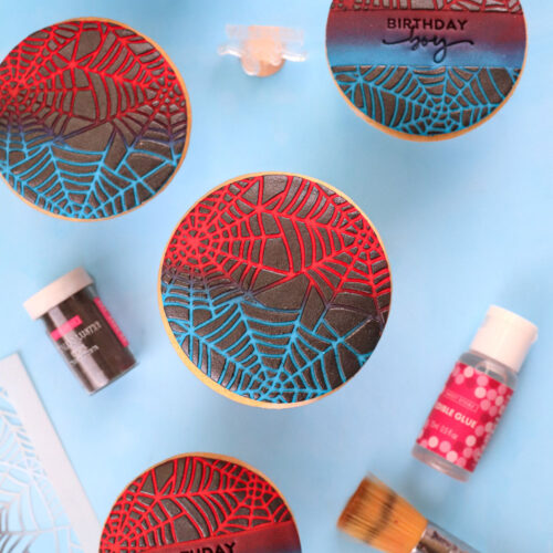 Sweet Stick Stencil Spider Web