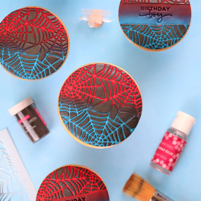 Sweet Stick Stencil Spider Web